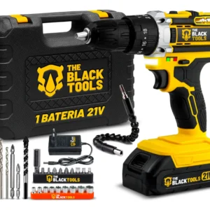 Parafusadeira E Furadeira Impacto The Black Tools Tb-21pw 3/8 Cor Amarelo Frequência 50/60 Hz